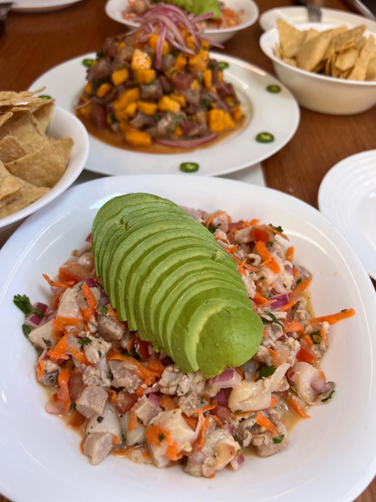 On-board catamaran dining with fresh Baja California seafood and local produce, Sea of Cortez — BAIA Atelier
