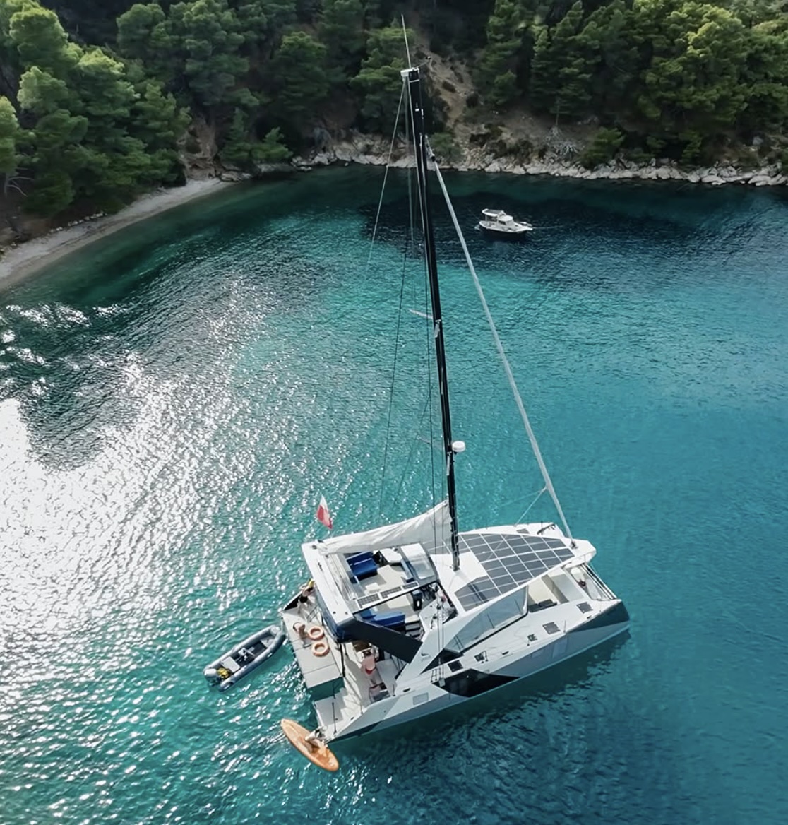 Tyrrhenian Sea aboard a luxury catamaran — BAIA Atelier